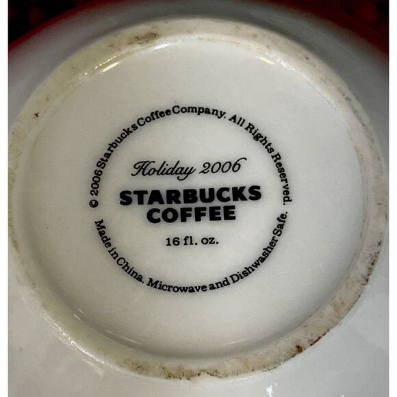 Starbucks 2006 Holiday Christmas Winter Embossed 3D Trees Snow Coffee Tea‎ Mug - Picture 6 of 6